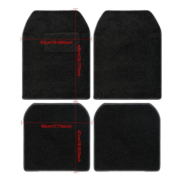 2 / 4 Tapis de voiture à fibres optiques scintillantes, étanches, LED, effet étoile, contrôle par application, synchronisatio
