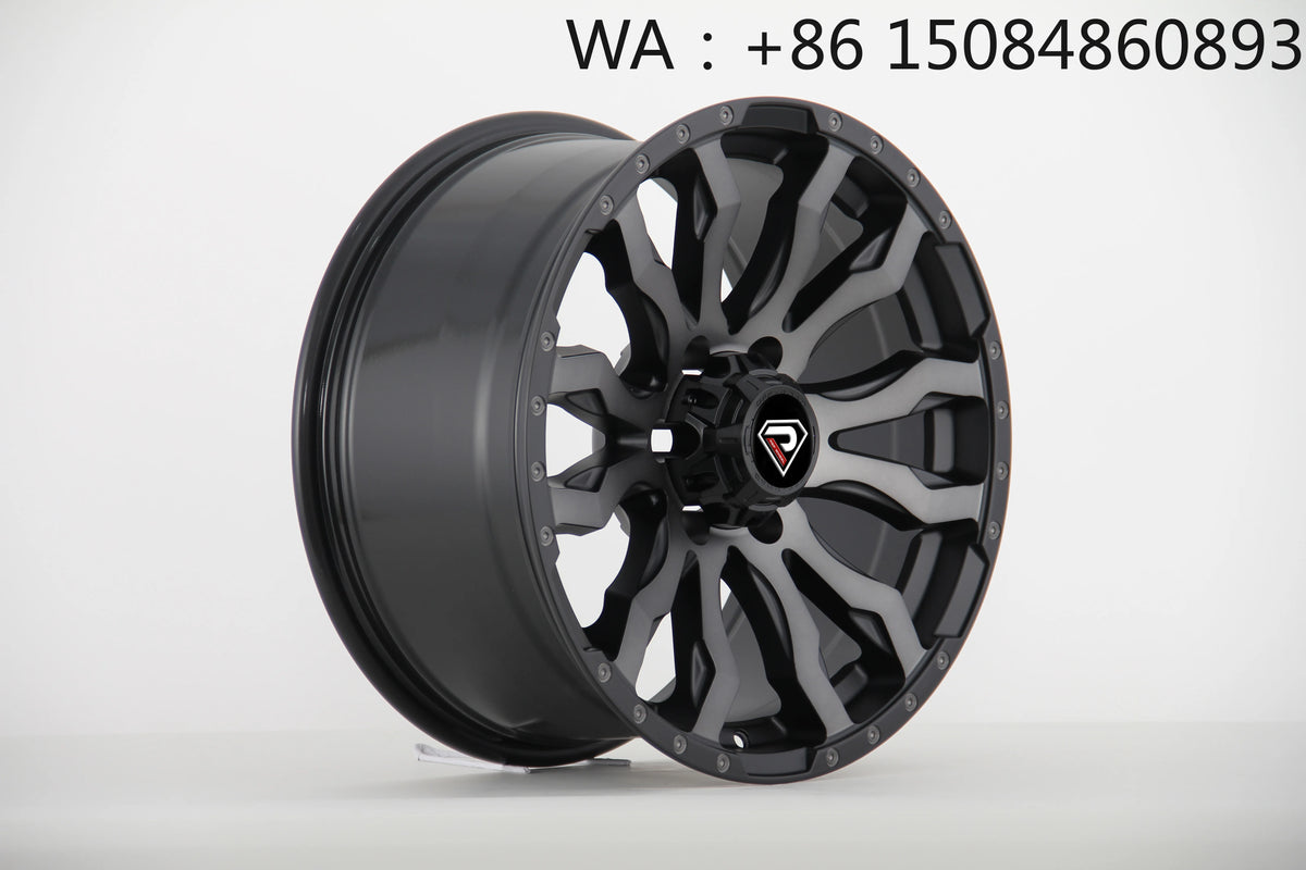Jantes Alu Noires tout-terrain 6 Trous pour SUV – 17-18 Pouces — vue 1