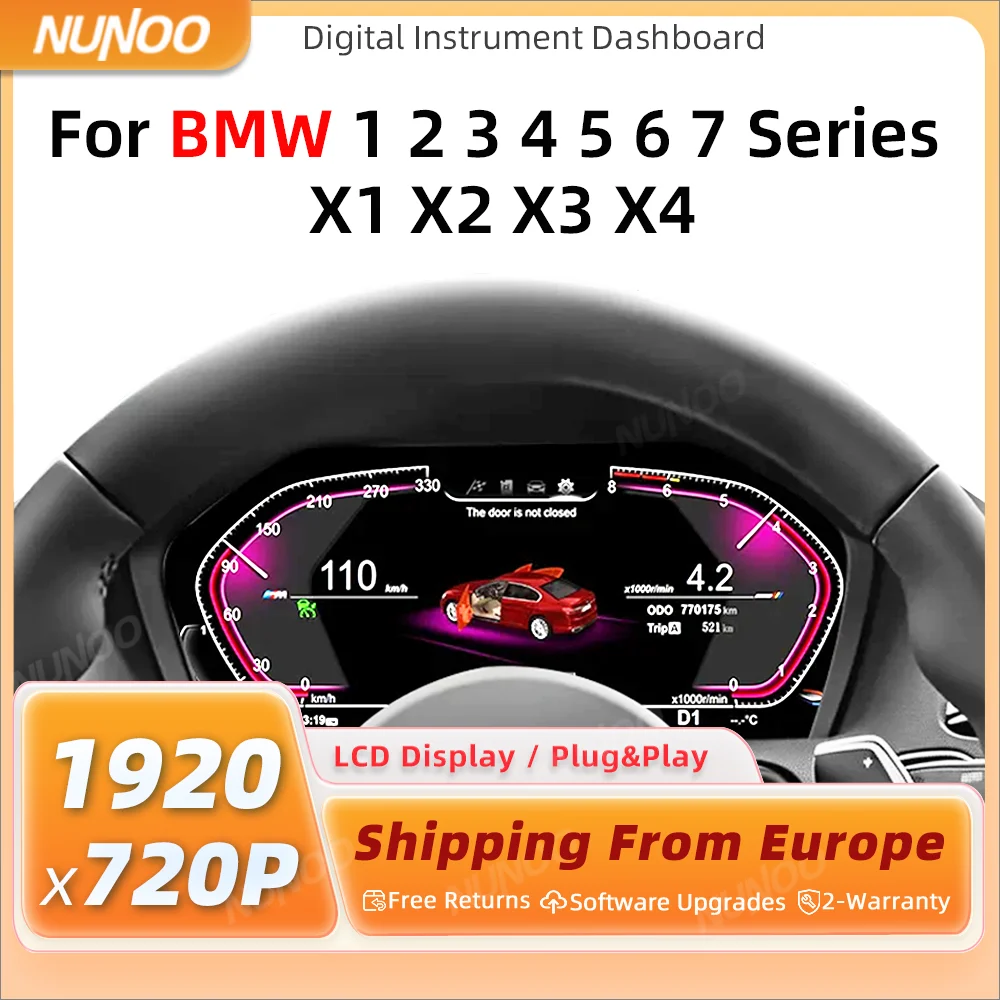 2026 Digital Instrument Dashboard Cluster Pour BMW 1 2 3 4 5 6 7 Series X1 X2 X3 X4 Speedometer Instrument Panel F10 E90 E60 