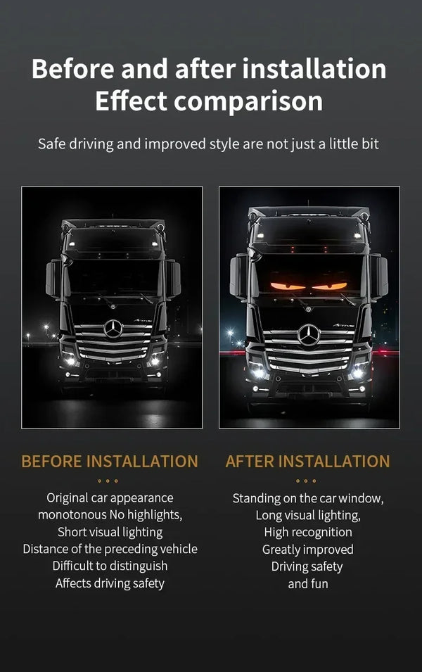 Oeil du diable écran Flexible camion LED matrice Pixel panneau lumineux télécommande Animation affichage lumières pour décor 