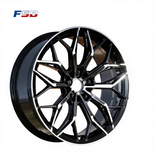 Jantes en aluminium forgé monobloc standard JWL noir brillant de 17 à 21 pouces, 5x100 5x112 5x114.3 5x120, jantes unive