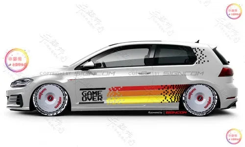 Autocollants sport en vinyle pour Volkswagen Golf 7, Golf 8 GTI et Polo — vue 17