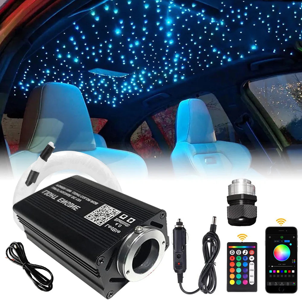 Kit ciel étoilé RGB 16 W à fibre optique