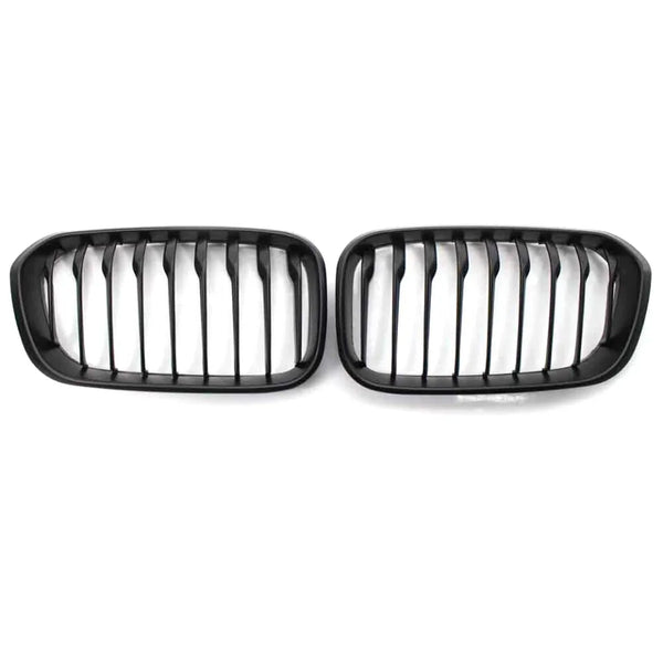 XVIP calandre de course de calandre de pare-chocs avant pour BMW série 1 F20 F21 2015-2019 Grilles noires brillantes à Double