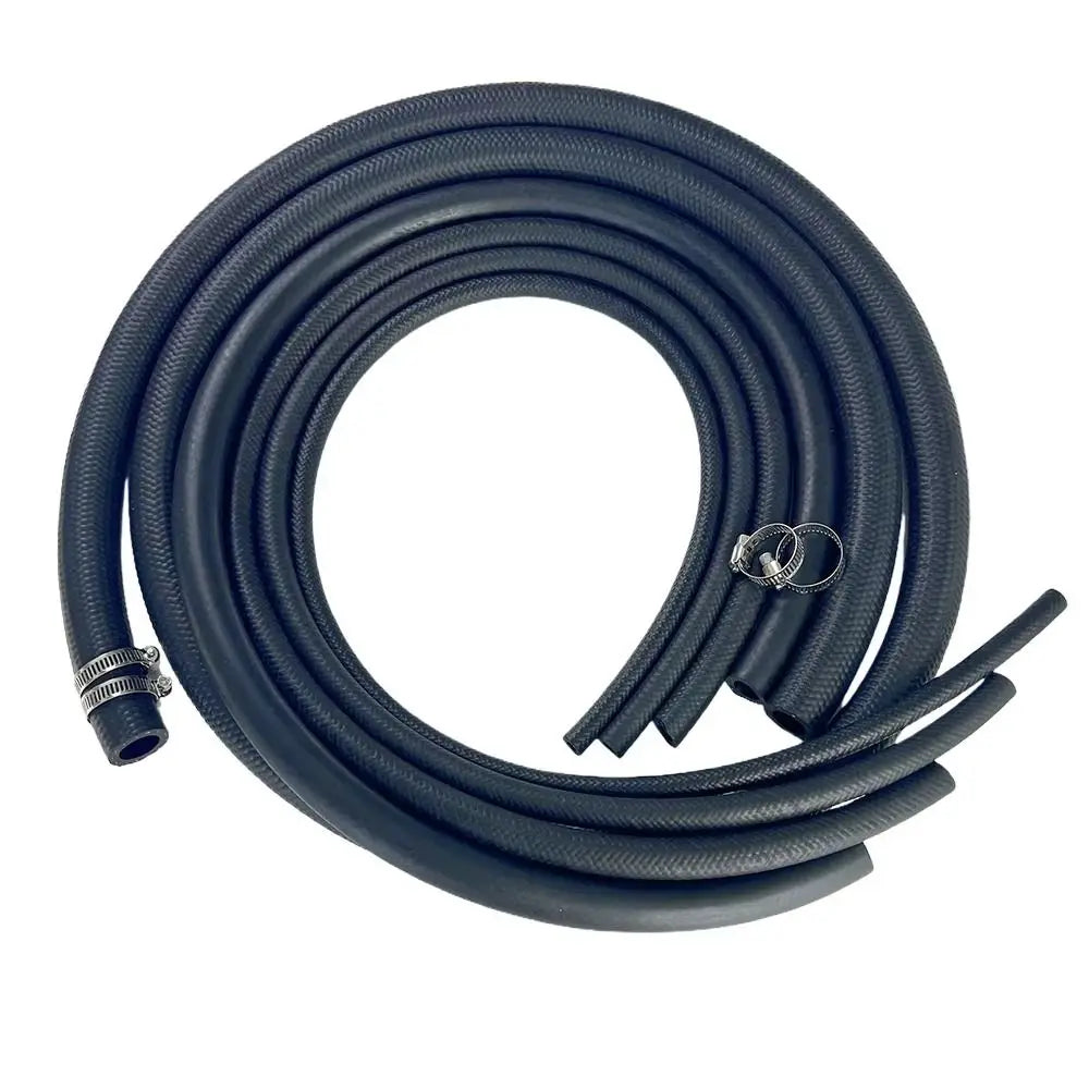 New Multifunctional Auto Durites de Carburant ID 4 5 6 8 10 12 14mm avec Pipe Clamp NBR Oil Resistant Hose Oil Pipe – Admissi