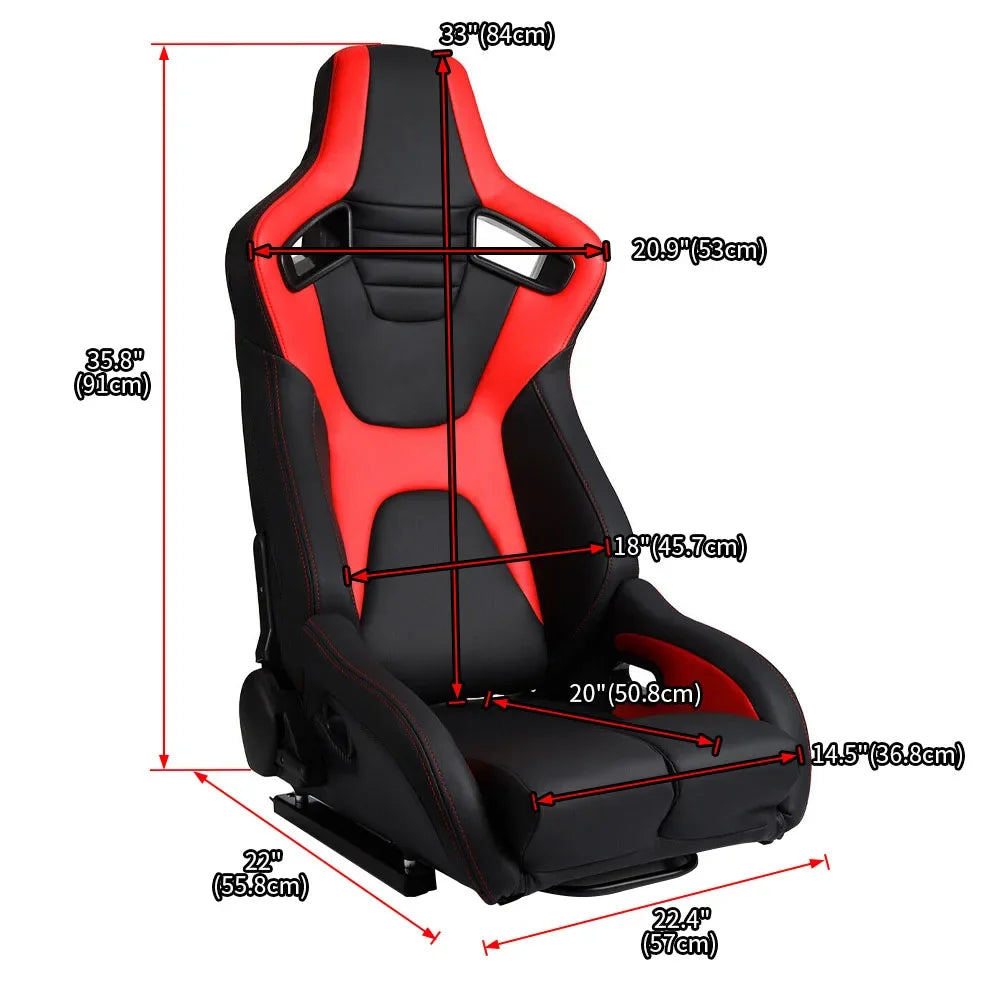 Siège Baquet Universel Réglable 90–180° avec Glissière – Habitacle & sièges | OURANE.COM