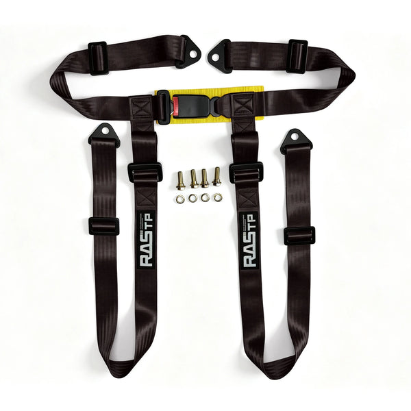 2 pouces origine universel siège baquet sport ceinture sécurité Four-point Fixing montage Drifting auto ceinture de sécurité auto — OURANE