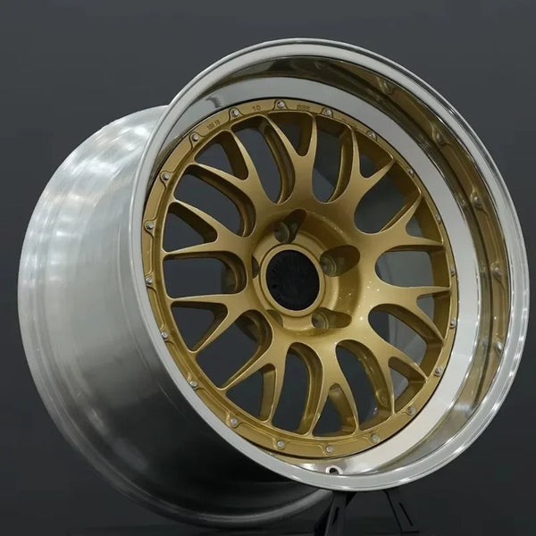 Jantes en alliage tout-terrain noires teintées 17-18 pouces 6 trous 135 139,7 mm, roues prêtes à être expédiées pour SUV d'av