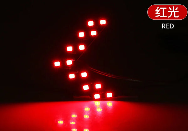 Lot de 2 clignotants LED à flèche pour rétroviseur, 12V 14 SMD – Universel
