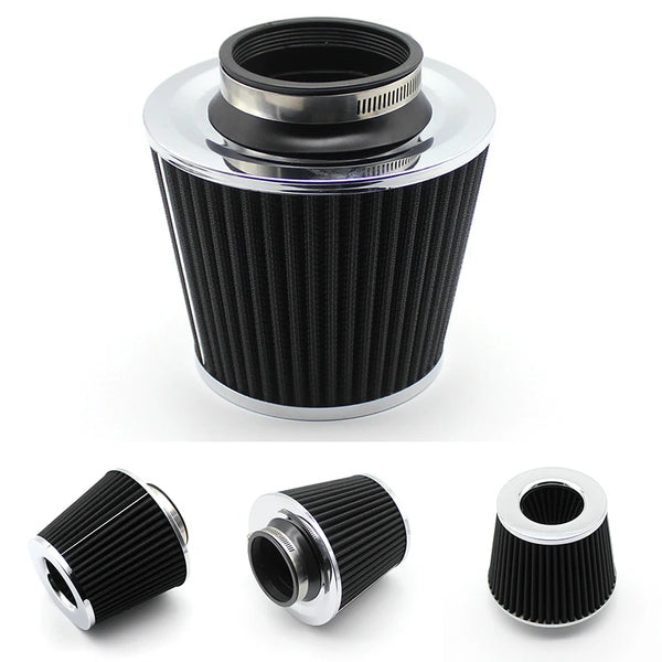 Kit de filtre à air froid à haut débit universel 76 mm (3 pouces) pour voiture modifiée, avec tuyau d'admission en aluminium,