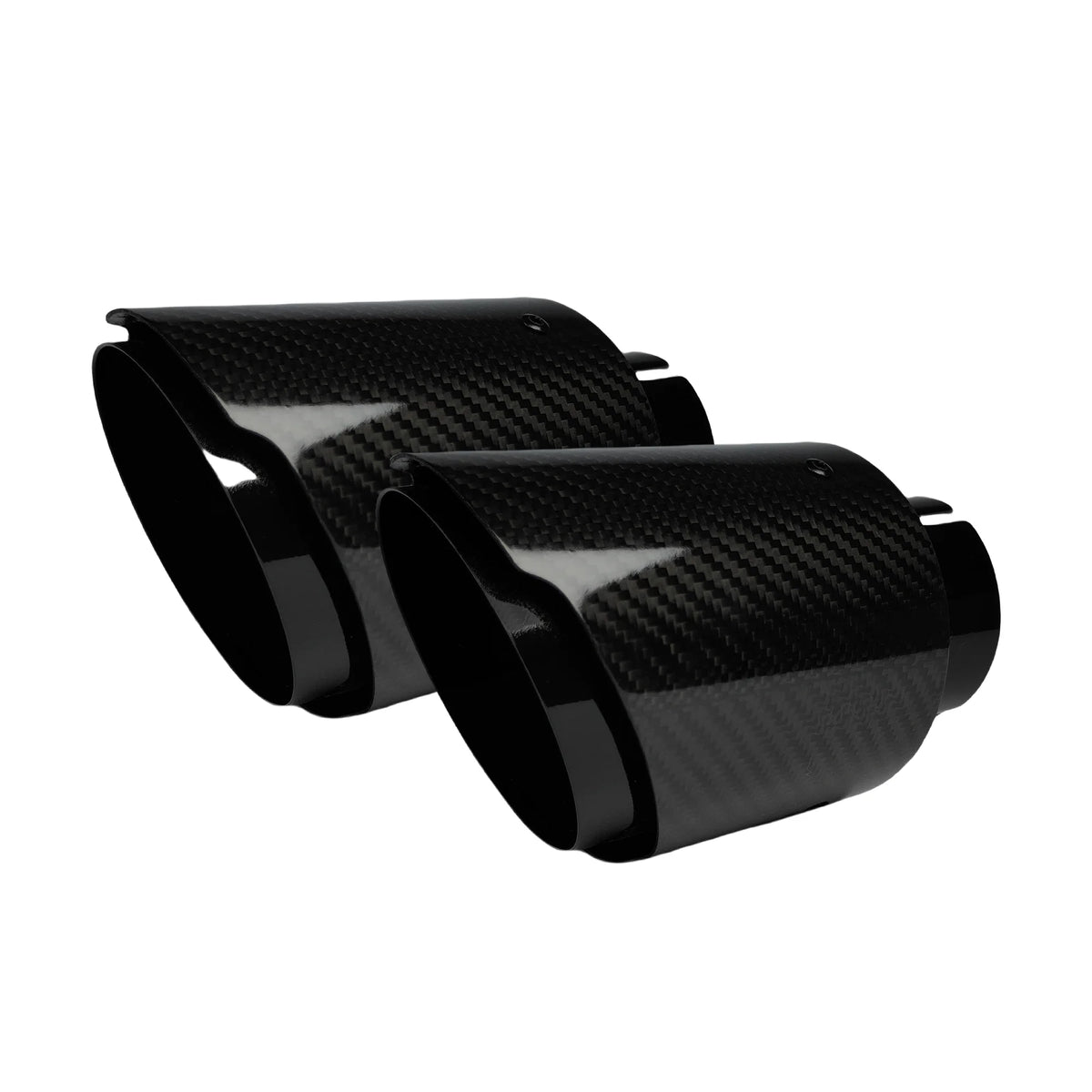 Embout d'Échappement Carbone – Silencieux Inox Brillant — vue 1