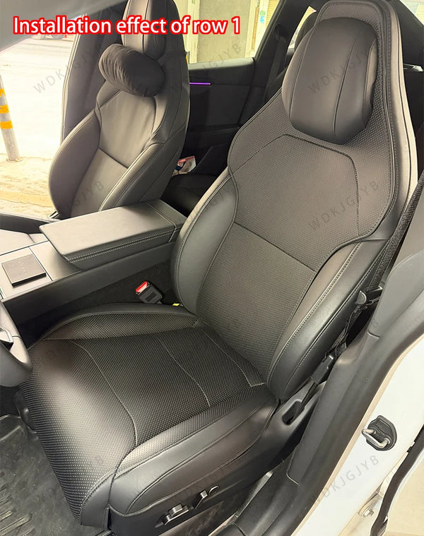 Housse de siège en cuir respirante et résistante à l'usure pour Tesla Model YL 2026, accessoire intérieur confortable - OURAN