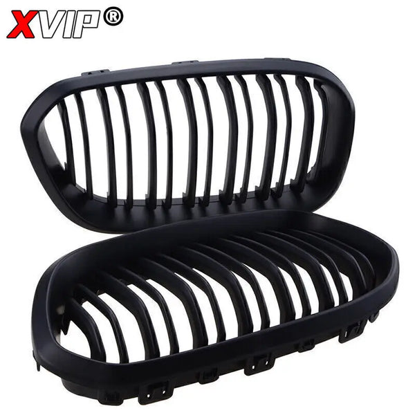 XVIP calandre de course de calandre de pare-chocs avant pour BMW série 1 F20 F21 2015-2019 Grilles noires brillantes à Double