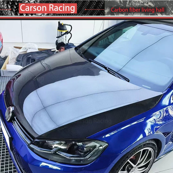 Capot carbone Golf 7 GTI/R, 2014–2019 — vue 7
