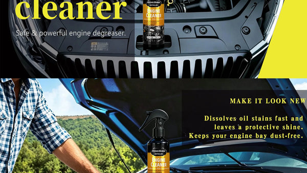 Nettoyant moteur Hydroshine : Décontamination puissante pour le compartiment moteur de la voiture, outil de nettoyage, spray 