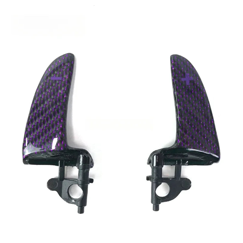 Volant de direction sport en fibre de carbone violette avec affichage LED pour Dodge Challenger et Charger