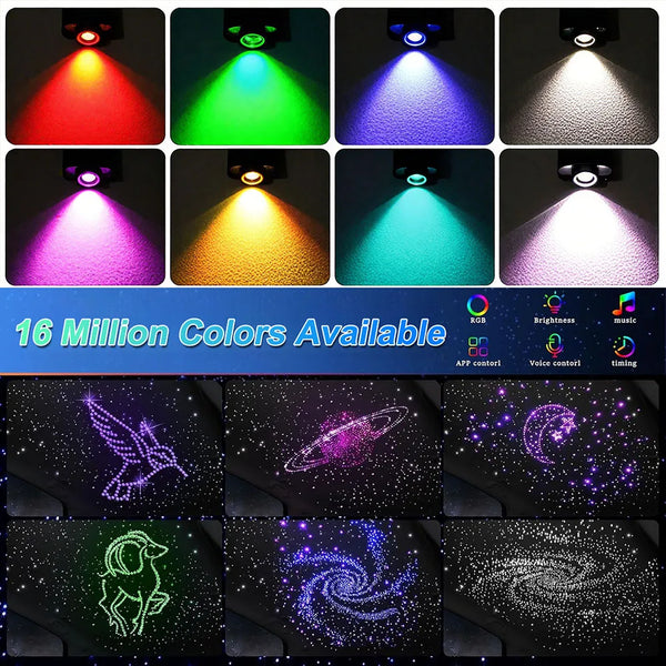 Kit ciel étoilé RGB 16 W à fibre optique — vue 2