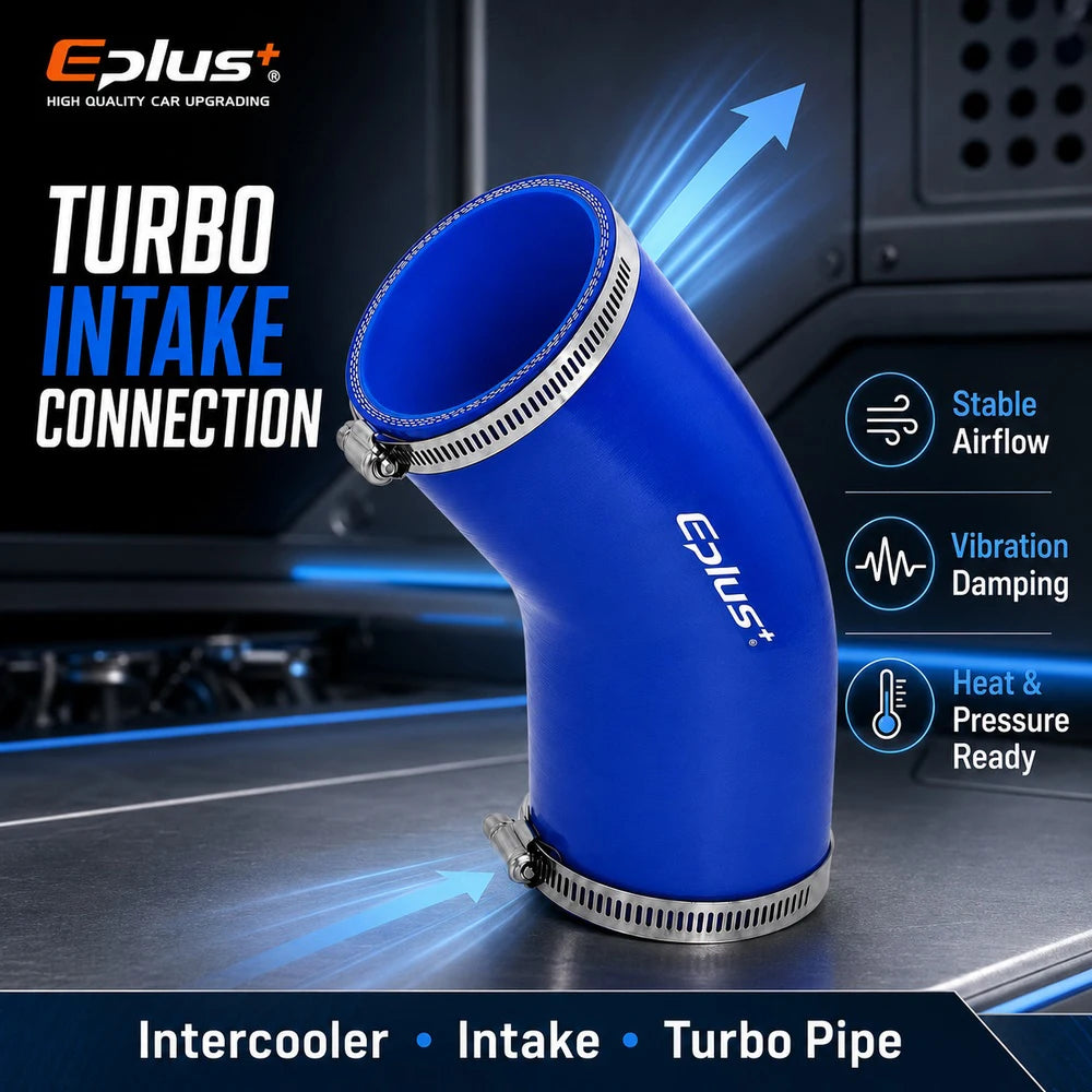 Durite Silicone Bleue 45° avec Colliers pour Turbo et Intercooler – Admission & performance | OURANE.COM
