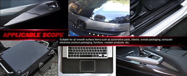 Film de protection pour carrosserie de voiture en fibre de carbone 3D 4D 5D 6D, vinyle mat, accessoires, autocollant noir bri