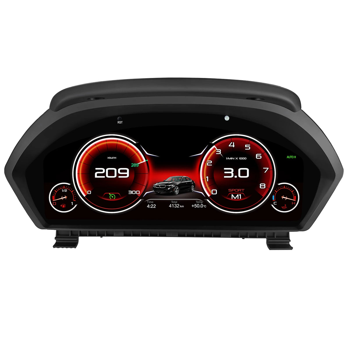 Panneau de tableau de bord LCD Hizpo pour BMW Série 3 / 4 F30 / F31 GT-F34 F32 / F33 / F36 2013-2020 NBT EVO Affichage des instruments Compteur de vitesse