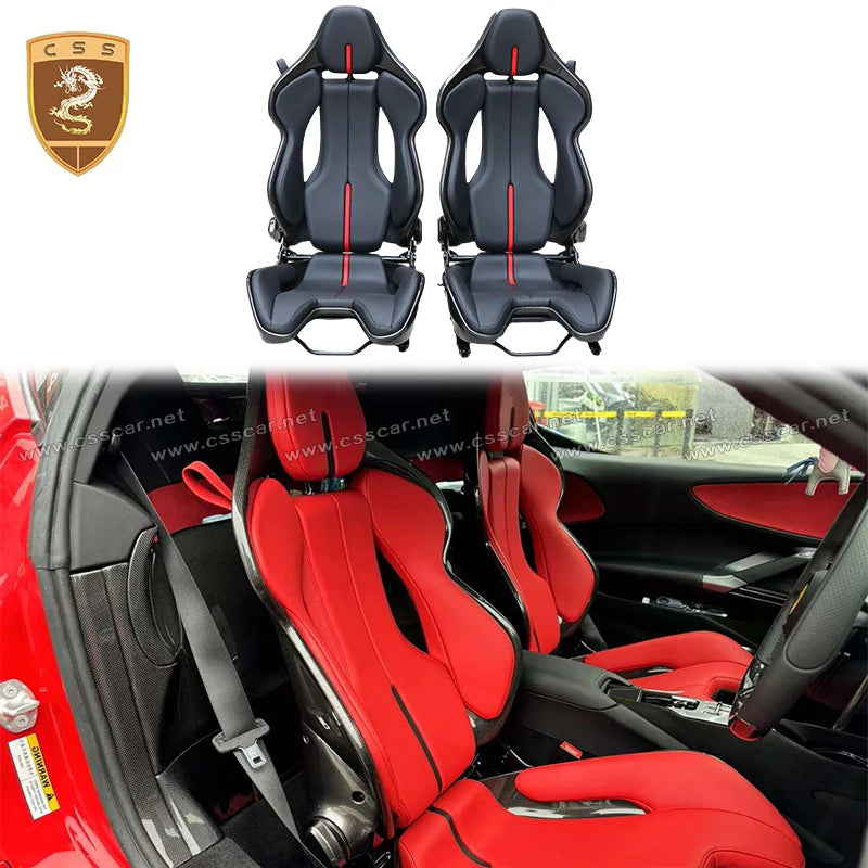 Siège Baquet Réglable en Carbone Sec pour Ferrari SF90 et 296 GTB – Habitacle & sièges | OURANE.COM