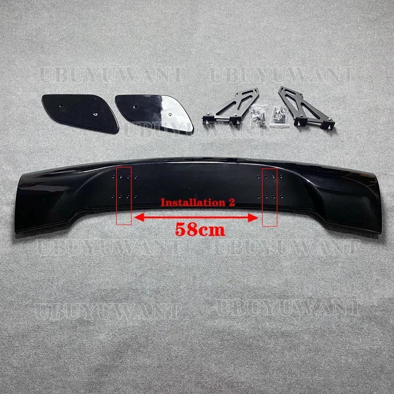 Aileron de coffre arrière style GT pour Subaru BRZ et Toyota 86 / GT86 2011-2022, noir brillant, aspect carbone ou brut