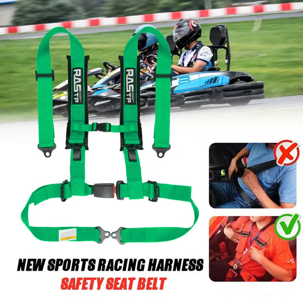 ZSRacing 2 "quatre points à dégagement rapide boulon montage course ceinture de sécurité sangle de haute qualité en Nylon épo