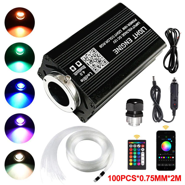 Kit ciel étoilé RGB 16 W à fibre optique — vue 13