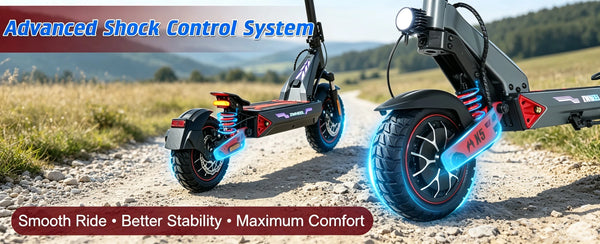 Trottinette électrique adulte 2400W double moteur - Batterie lithium 48V 20Ah, jusqu'à 80 km d'autonomie, pneus tout terrain 