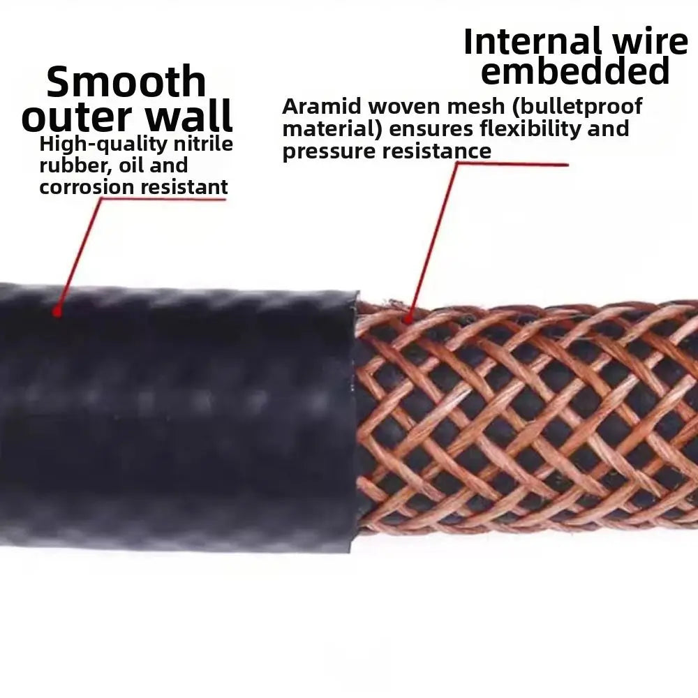 New Multifunctional Auto Durites de Carburant ID 4 5 6 8 10 12 14mm avec Pipe Clamp NBR Oil Resistant Hose Oil Pipe – Admissi