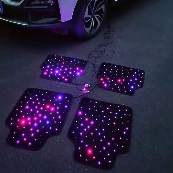 Lot de 4 tapis LED à effet ciel étoilé — vue 8