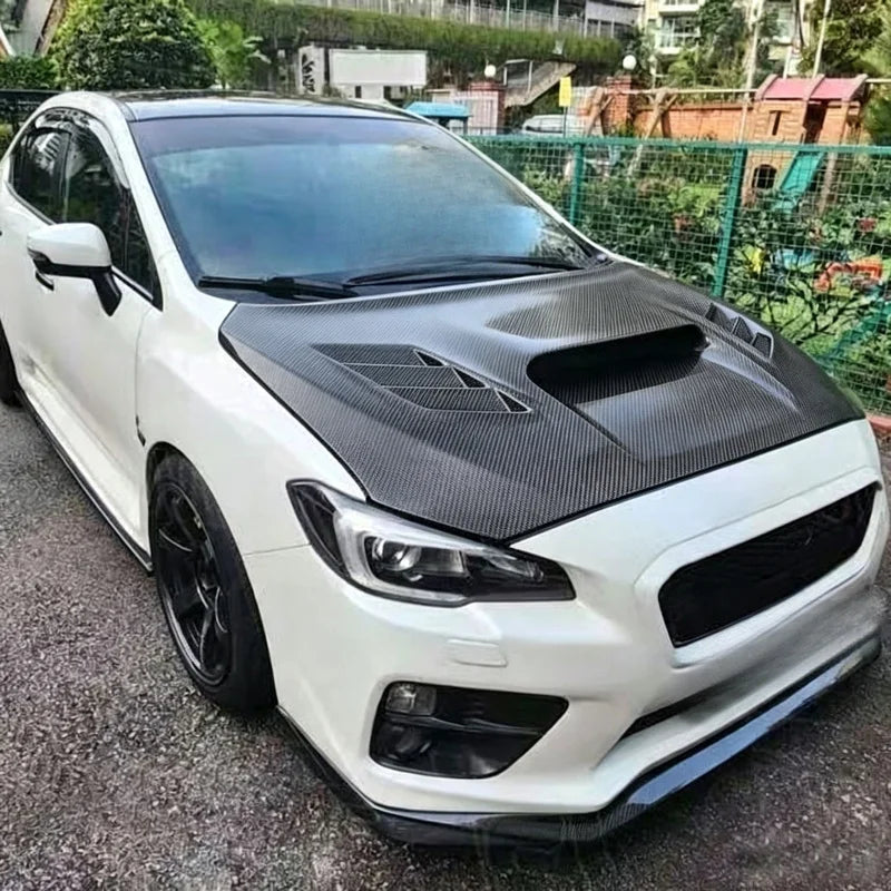 Kit carrosserie de remplacement en fibre de carbone avec capot ventilé pour Subaru WRX STI VA 2015-2021 (VAB, VAF)