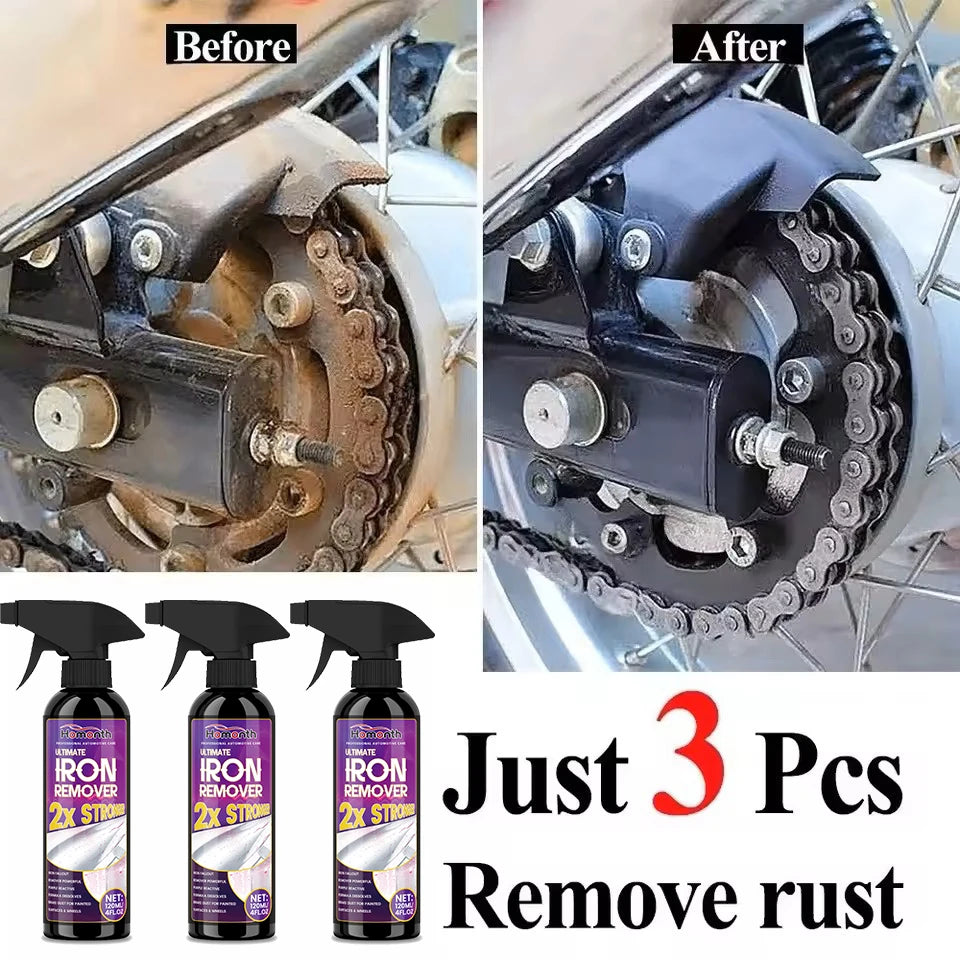 Spray puissant pour l'élimination de la rouille automobile, grande capacité de 120 ml, agent de nettoyage de la poussière mét