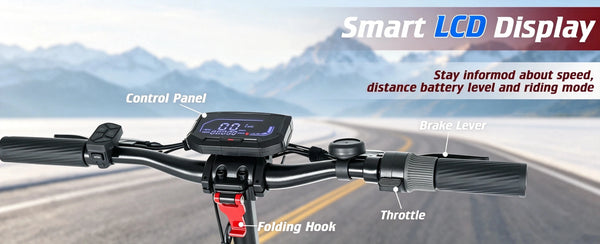 Trottinette électrique adulte 2400W double moteur - Batterie lithium 48V 20Ah, jusqu'à 80 km d'autonomie, pneus tout terrain 