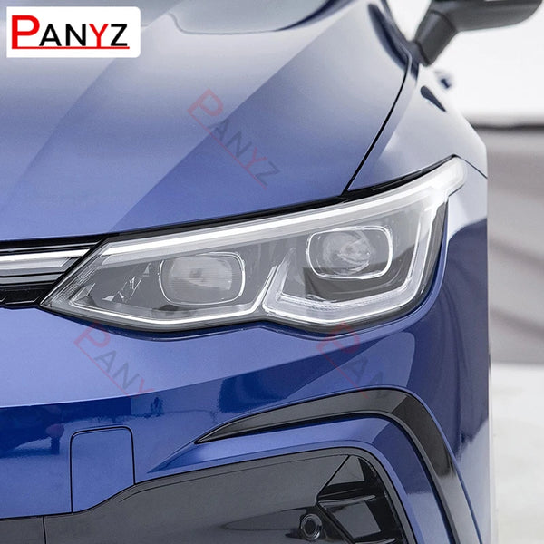 Film de protection TPU noir fumé pour lumière de sauna de voiture, teinte pour Volkswagen VW Golf 8 MK8 2020 2021, 2 pièces -