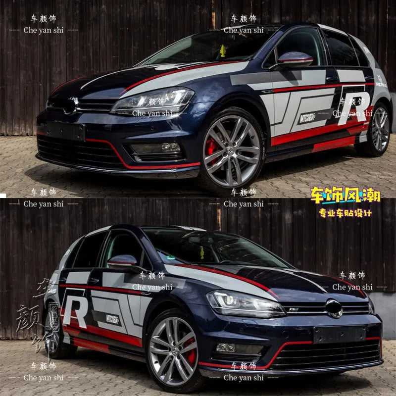 Autocollants de carrosserie sport pour Volkswagen Golf 6, 7 et 8 GTI — vue 18