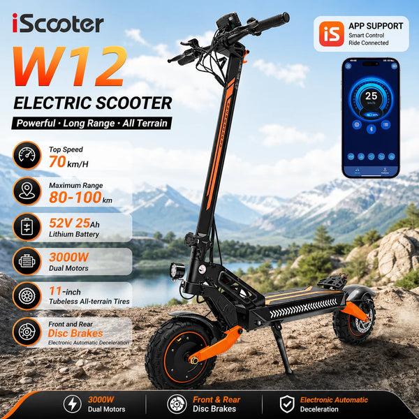 Trottinette électrique iScooter W12, 52 V — vue 1