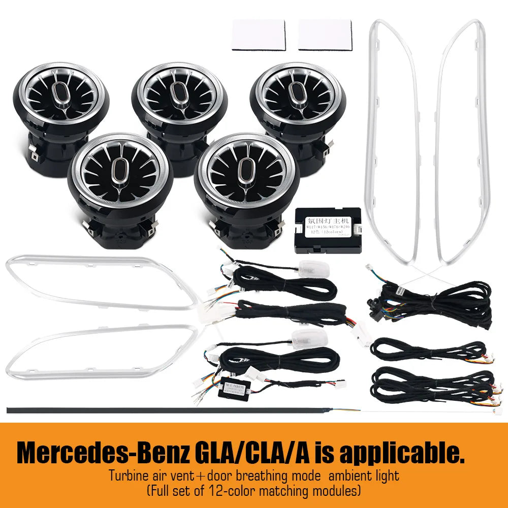Kit Éclairage d’Ambiance 12/64 Couleurs Mercedes A, CLA et GLA – Éclairage LED | OURANE.COM