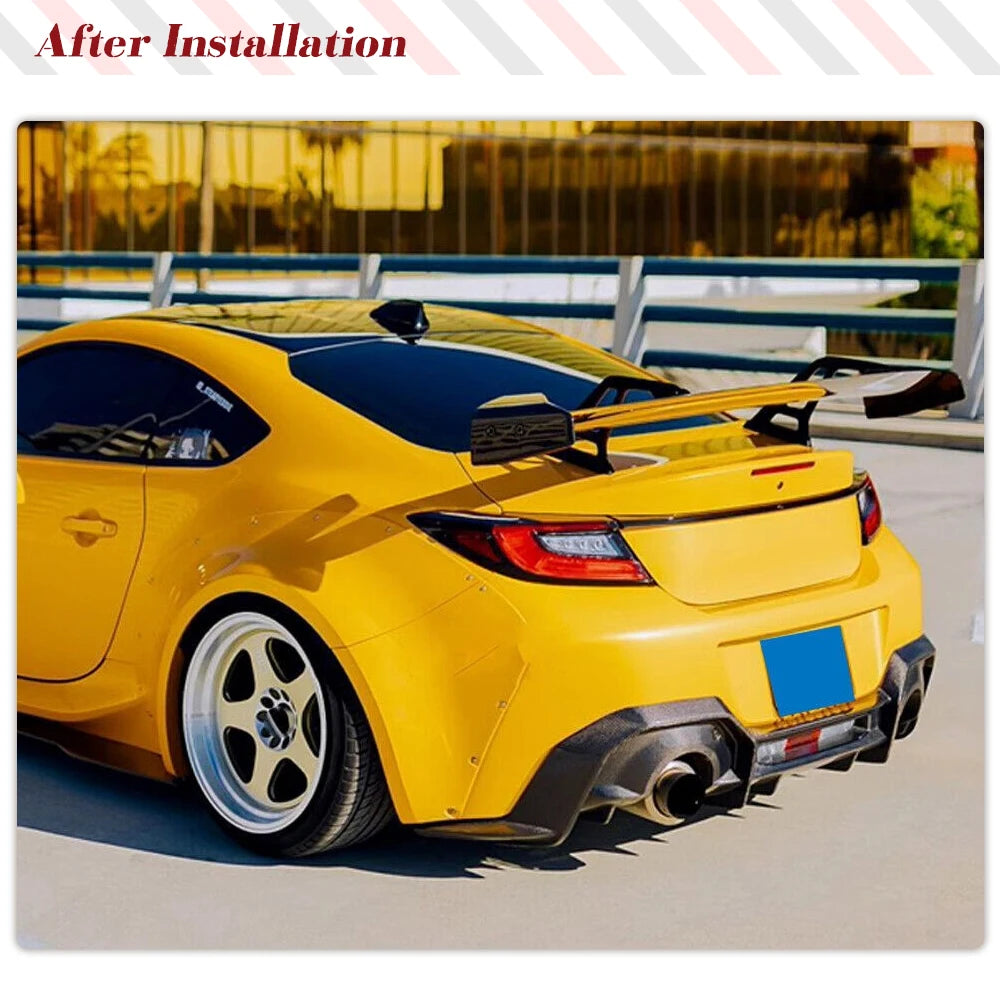 Aileron de coffre en fibre de carbone style GT de course pour Toyota GR86 2022-2023