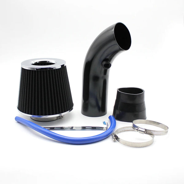 Kit de filtre à air froid à haut débit universel 76 mm (3 pouces) pour voiture modifiée, avec tuyau d'admission en aluminium,