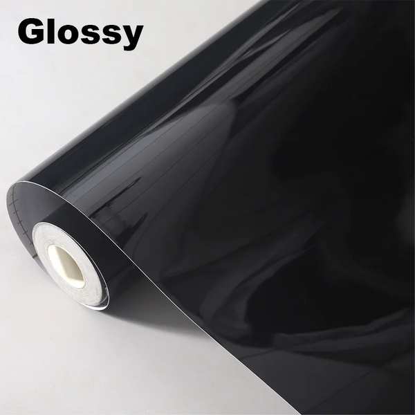 Film de décoration de moto en vinyle de Fiber de carbone, accessoires mats, autocollant noir brillant 3D 4D 5D 6D, couverture